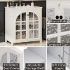 ORRD 31" Farmhouse Bathroom Vanity with Sink – Rustic Antique White Cabinet with Soft-Close Doors - 4 of 4