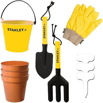 Stanley Jr. 3 Piece Garden Tool Set Real Tools for Kids
