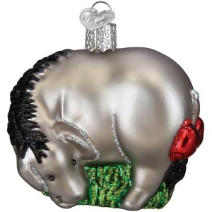 Old World Christmas Blown Glass Ornament, Eeyore - 1 of 4