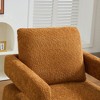 29.1" Boucle Swivel Accent Chair with Open Back and Removable Cushion - 4 of 4