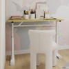 Okak 39.37IN Height-Adjustable Small Desk, Computer Desk with Multi-Purpose Design, Writing Desk for Living Room, Office, Classroom - 3 of 4