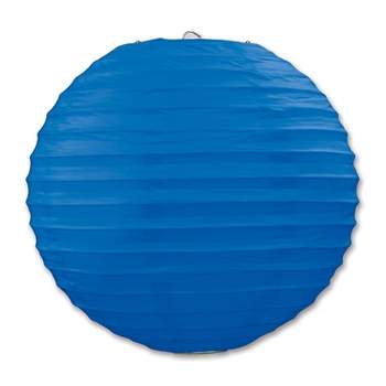 Beistle 9 1/2" Paper Lantern Blue 6/Pack 54570-B