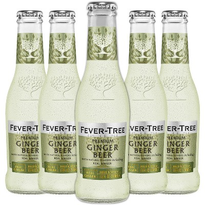 Fever Tree Ginger Beer - Premium Quality Mixer - Refreshing Beverage for Cocktails & Mocktails 200ml Bottles
