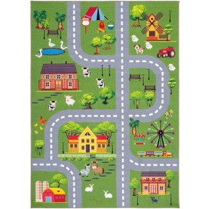 Kids Playhouse KPH235 Power Loomed Machine Washable Slip Resistant Rugs - Safavieh Kids - 1 of 4
