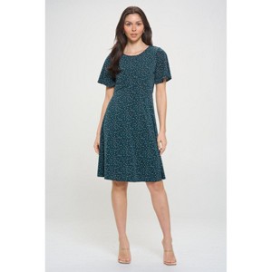 WEST K Women's Elli Short Flutter Sleeve High-Waist Mini Dress - 1 of 4