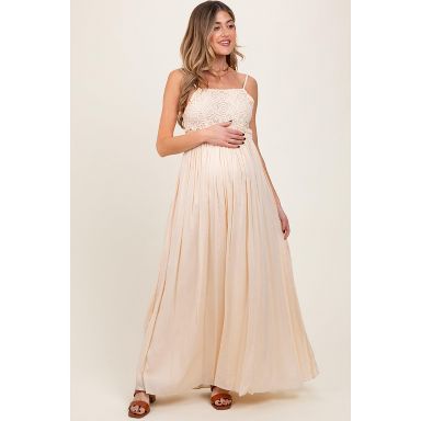 beige lace maternity dress PinkBlush Bodice Cutout Tie Back Maxi Beige Small : Target Pick Size:S Halter neck BFS_2025_25% Men's Blue Italian Leather
