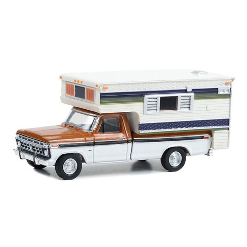 1/64 1976 Ford F-250 W/ Large Camper Special Nectarine & White ...