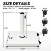 Crestlive Products Patio Umbrella Base 40lbs Umbrella Stand with Wheels Heavy Duty Concrete Stand - 3 of 4