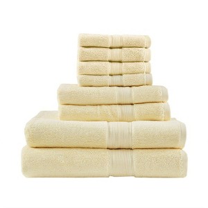 Gracie Mills Eulalia 800 GSM Cotton 8-Piece Antimicrobial Towel Set - 1 of 3