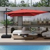 CASAINC 10 x 13 ft Cantilever Umbrella Square Patio Umbrella Outdoor With Base - 2 of 4