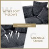 CAVINAS Bean Bag Chair Lazy Sofa Comfort Lounger with High Back Floor Chair with 3 Pillows for Adults and Kids - 4 of 4