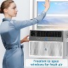 6000 BTU U-Shaped Window Air Conditioner with WiFi, Quiet AC Unit Cools up to 250 Sq.Ft, 6 Modes with Remote Control, 110V - 3 of 4