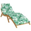 Sun Lounger Cushion Leaf Pattern Oxford Fabric vidaXL - 3 of 4