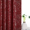 Kate Aurora 2 Pack Glam Metallic Sparkle Thermal Light Filtering Grommet Top Curtains - 3 of 4