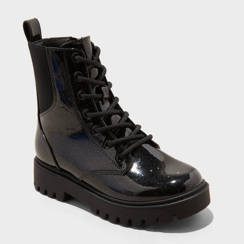 Kids Rochelle Lace up Combat Boots Art Class Black Target