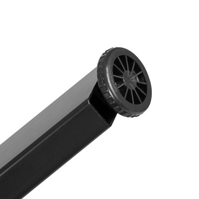 Duncan 45" Black Laminate Metal Frame Gaming Desk with Cup Holder & Headphone Hook