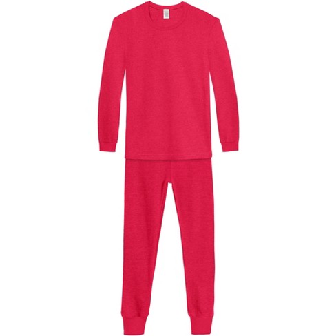 Fruit of the Loom Women's and Plus Thermal Stretch Fleece Top and Pant Set