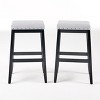 TOAOTBNBOB Upholstered Bar Stools with X-frame Design, Modern Bar Chairs with Nailhead Accents, Kitchen Island Counter Height Barstools - 2 of 4