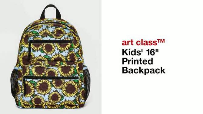 Kids' 16" Printed Backpack - art class™, 2 of 8, play video
