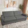 83 Inches Modern Oversized Loveseat Sofa for Living Room, Deep Seat 3-Seater Couch with Removable Washable Cover, Cozy Comfort Sofa - 3 of 4