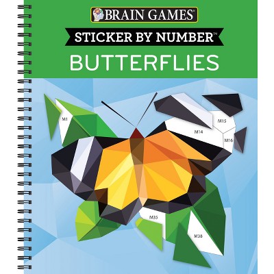 Brain Games - Easy Color by Number: Large Print Patterns (Stress Free  Coloring Book) - (Brain Games - Color by Number) (Spiral Bound)