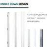 36 X 80 Inches Fiberglass Entry Door,Vinyl Frame,Decorative Glass Door,Primed Knock-Down,with Brickmould,Right Hand Inswing Door - 4 of 4