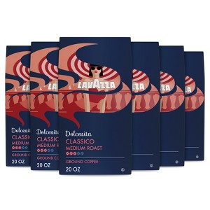 Lavazza Dolcevita Classico Ground Coffee, Medium Roast, Arabica and Robusta Blend, 20 oz Bag (Pack of 6) - 1 of 4