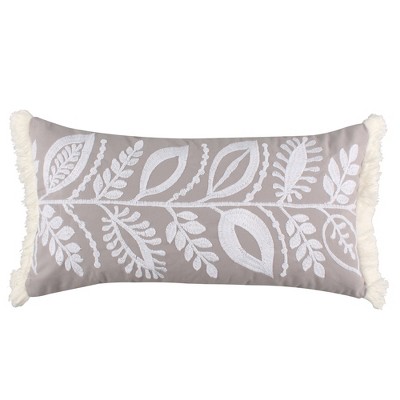 Melina Floral Embroidered Decorative Pillow - Levtex Home