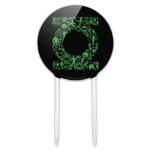 Green Lantern Green Lantern Icons Logo Acrylic Cake Topper - 1 of 4