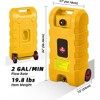15 Gallon Portable Moving Gas Caddy Fuel Storage Saving Tank With  10FT Pump Hose Yellow - 2 of 4