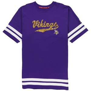 Tommy Hilfiger Womens Minnesota Vikings Shirt Dress - 1 of 2