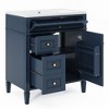 NicBex 30" Bathroom Storage Cabinet with Sink, Bathroom Vanity, 2 Drawers and 1 Spacious Cabinet Door for Bathroom - 3 of 4
