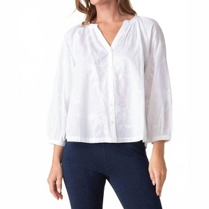 Women's Floral Embroidery Romance Shirt - habitat - 1 of 3
