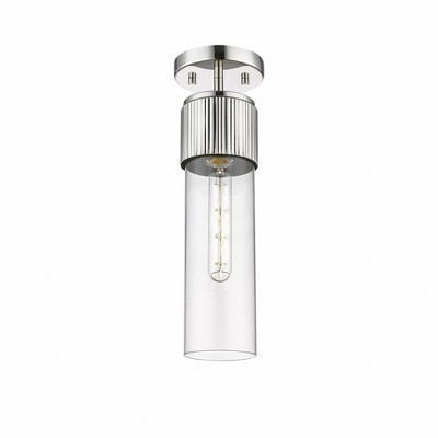 Bolivar - 1 Light Flush Mount In Industrial Style-15.25 Inches Tall and 4 Inches Wide