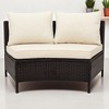 5-Piece Outdoor Rattan Sofa Set with Cushions, Pillows, and Tempered Glass Table aa??Multifunctional, UV & Water-Resistant Patio Furniture - 4 of 4
