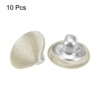 Unique Bargains Blouses Sweater Round Aluminum Cotton Fabric Cloth Covered Buttons 10 Pcs - 3 of 4