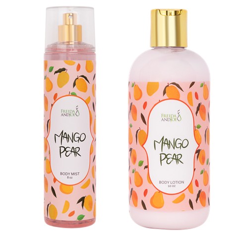 Freida & Joe Mango Pear Lotion And Fragrance Body Mist Set : Target