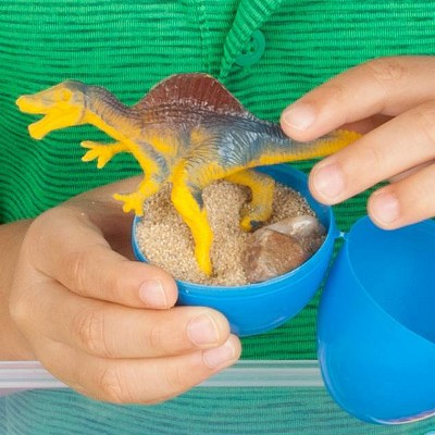 Dinosaur Dig Sensory Bin - Creativity for Kids