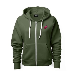 Dalix Donut Embroidered Hoodie Fleece Sweatshirt Zip Front Mens - 1 of 4