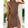 Imily Bela Elegant V Neck Knot Front A Line Tank Dress Summer Casual Comfort - 4 of 4