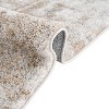 LIVN CO. Modern Abstract Soft Plush Area Rug, Grey/Cream - 3 of 4