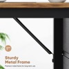 Infurnic Desks Computer Desk with Drawers, Modern Home Office Desk with Storage Shelf, Simple Style PC Table, Brown, 48"*23.62"*29.33" - 3 of 4