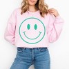 Simply Sage Market Women's Graphic Sweatshirt Smiley Face Outline Puff Print - 2 of 4