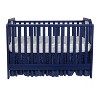 Gulches 3-in-1 Convertible Island Crib - Starry Navy Blue Design, Acrylic Panels - 4 of 4