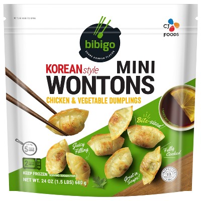 Bibigo Frozen Korean-style Steamed Chicken & Vegetable Dumpling - 6.6oz :  Target