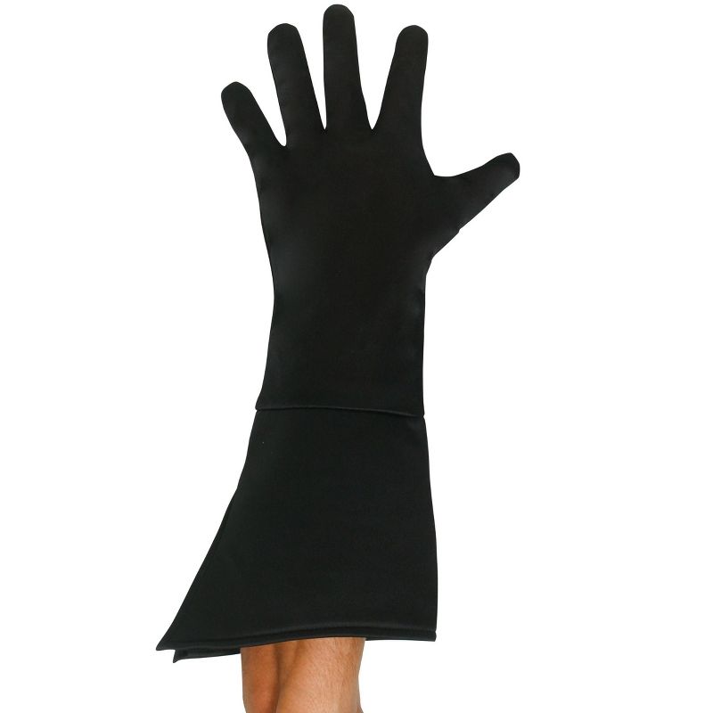 HalloweenCostumes.com One Size FIts Most  Child Black Superhero Gloves, Black, 1 of 2