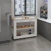 TiramisuBest Wine Storage Pedestal Kitchen Island White and Macadamia with White for Kitchen Islands & Carts - 2 of 4
