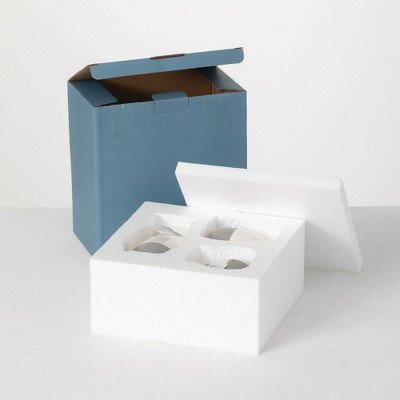 Petite Trio Gray and White Ceramic Vase Set