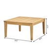 Decksplore 9PCS Rattan Wicker Patio Conversation Set Rattan corner Sofa Teak Seating Group with Coffee Table for Garden Porch Backyard - 4 of 4