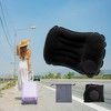 Unique Bargains Inflatable Travel Pillow Press to Inflate for Airplane Train Office - 2 of 4